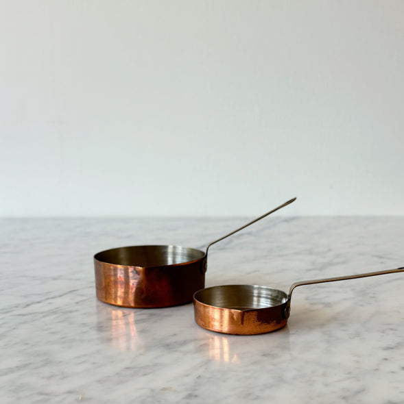 Copper and Brass Measuring Cups