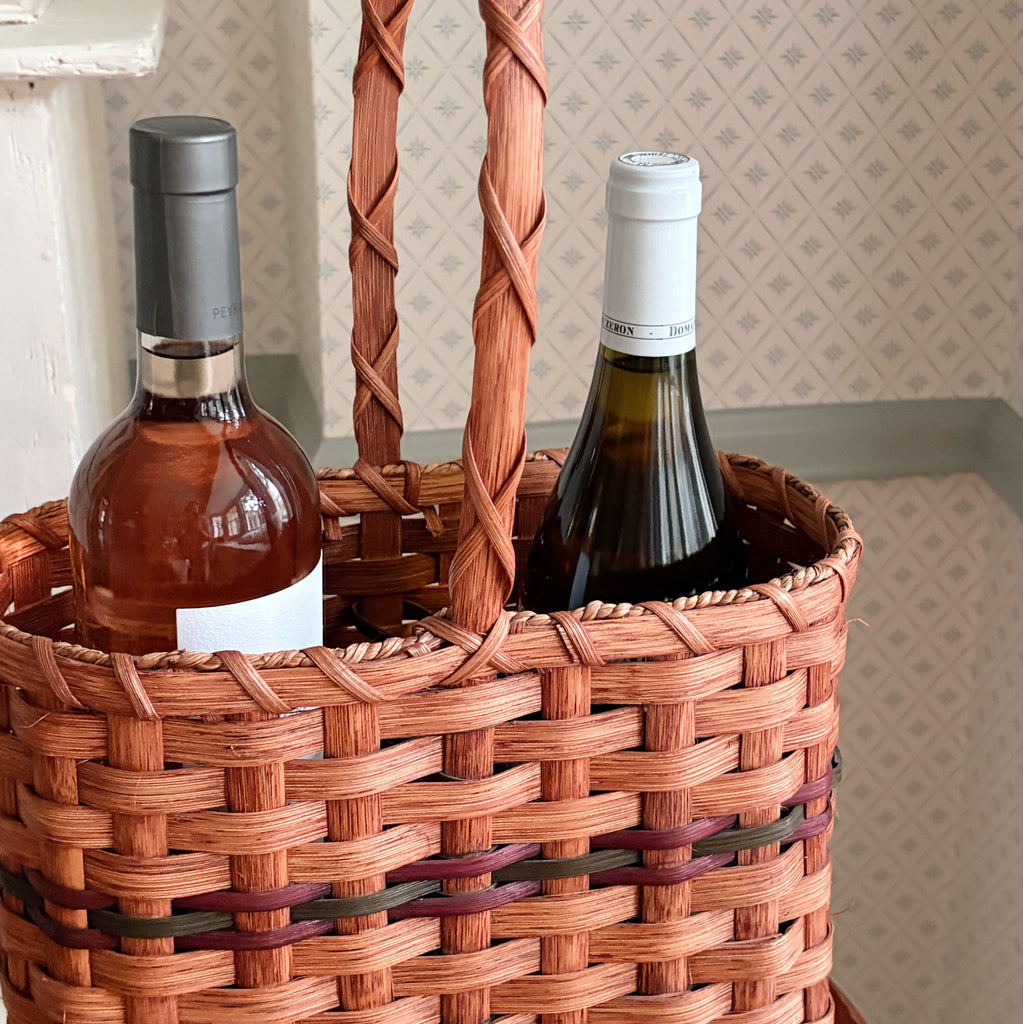 Woven Wine Carrier Basket
