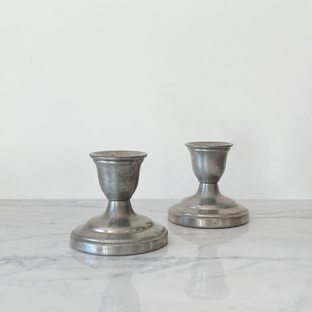 Pewter Candleholder