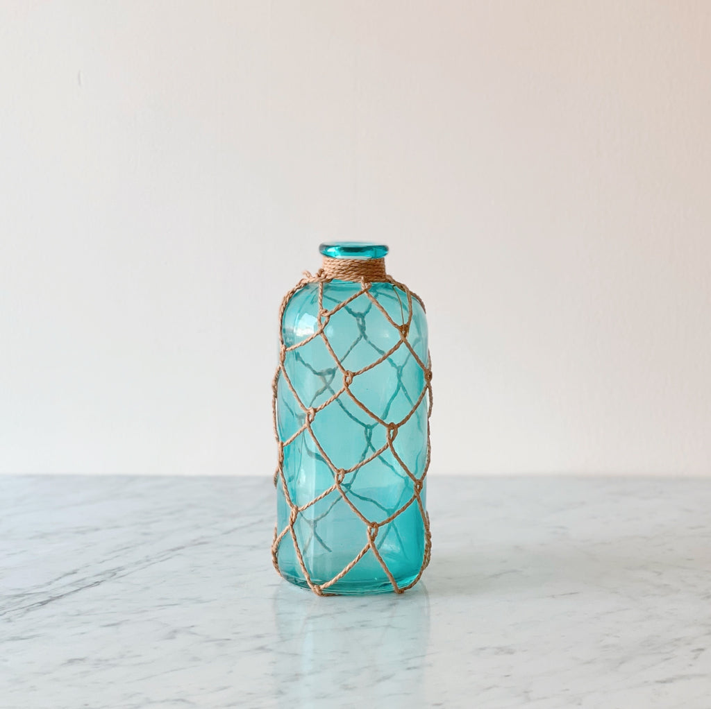 Netted Seaglass Jar