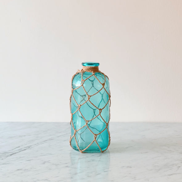 Netted Seaglass Jar