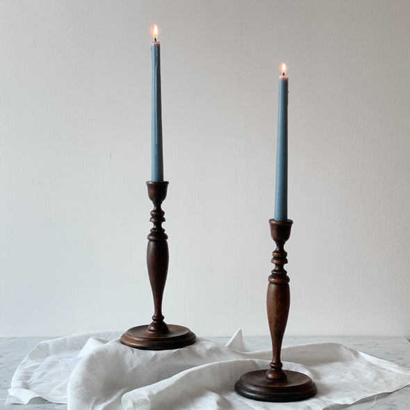 Antique Wooden Candleholder