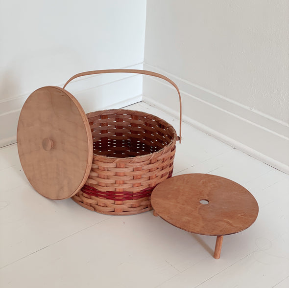 Handcrafted Double Pie Basket Carrier
