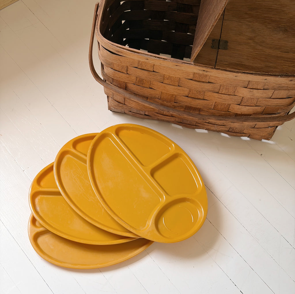 Grand Splint Oak Picnic Basket