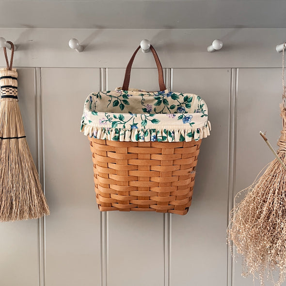 Handwoven Lined Wall Basket
