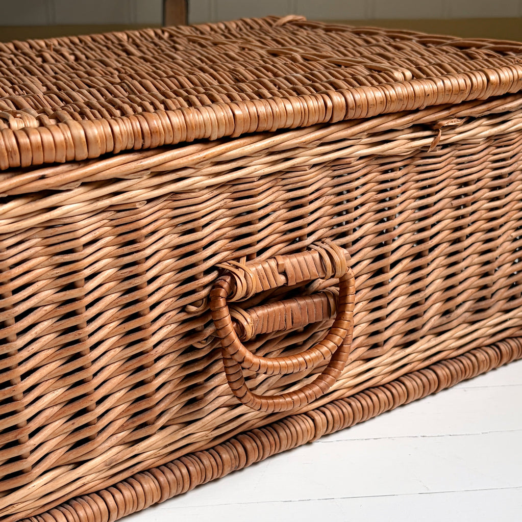 Woven Suitcase Basket