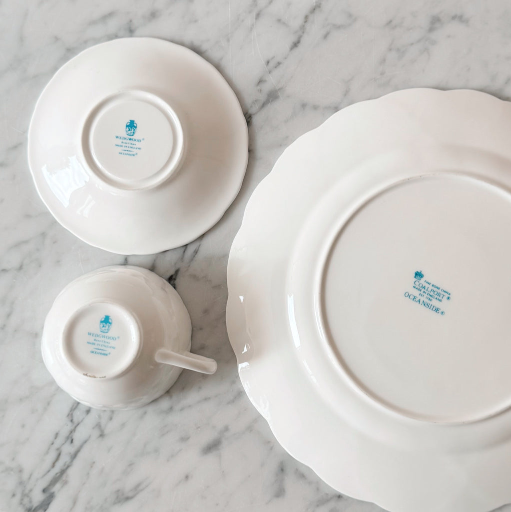 Wedgwood White Seashell Bone China