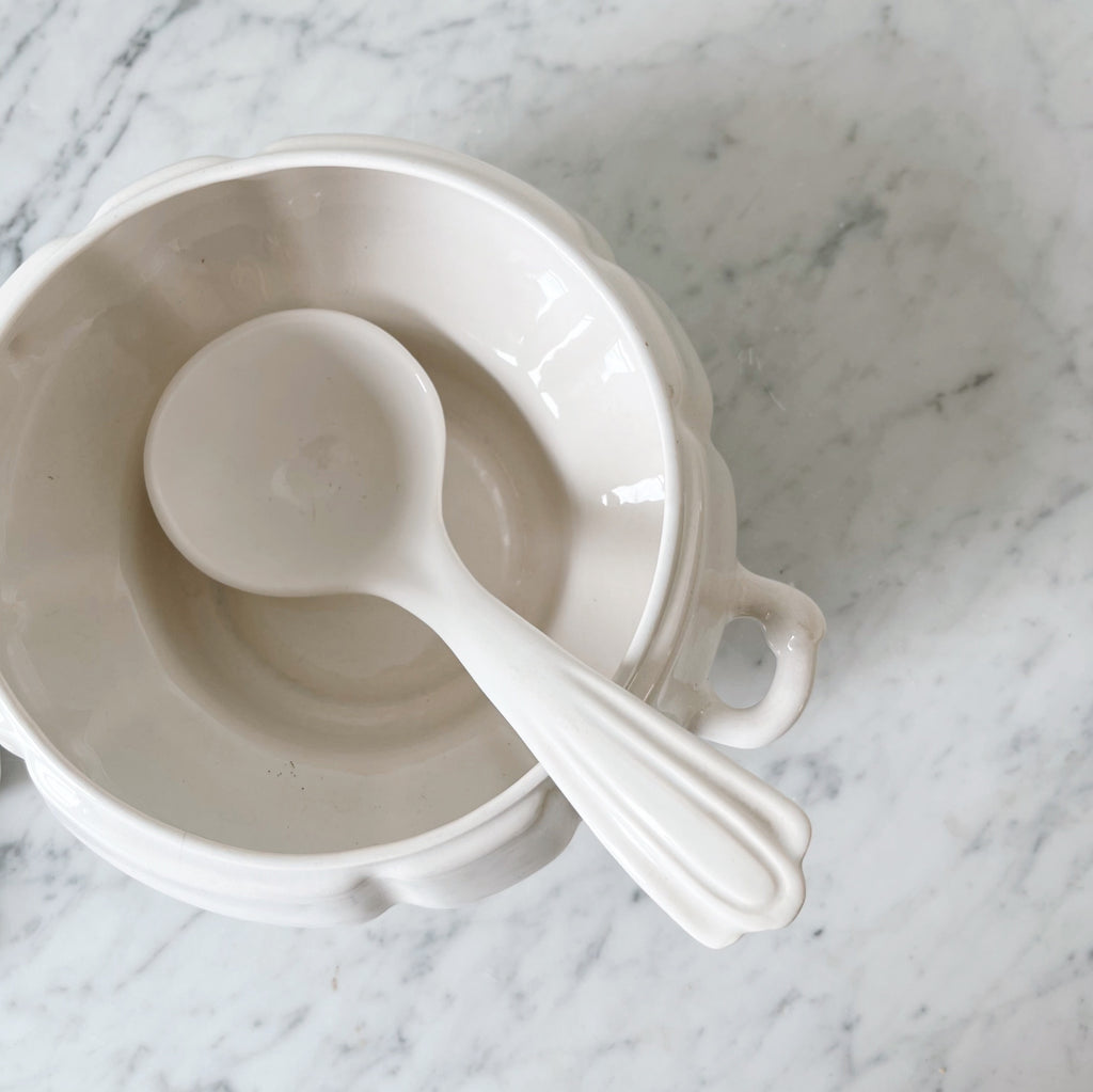 White Ironstone Tureen