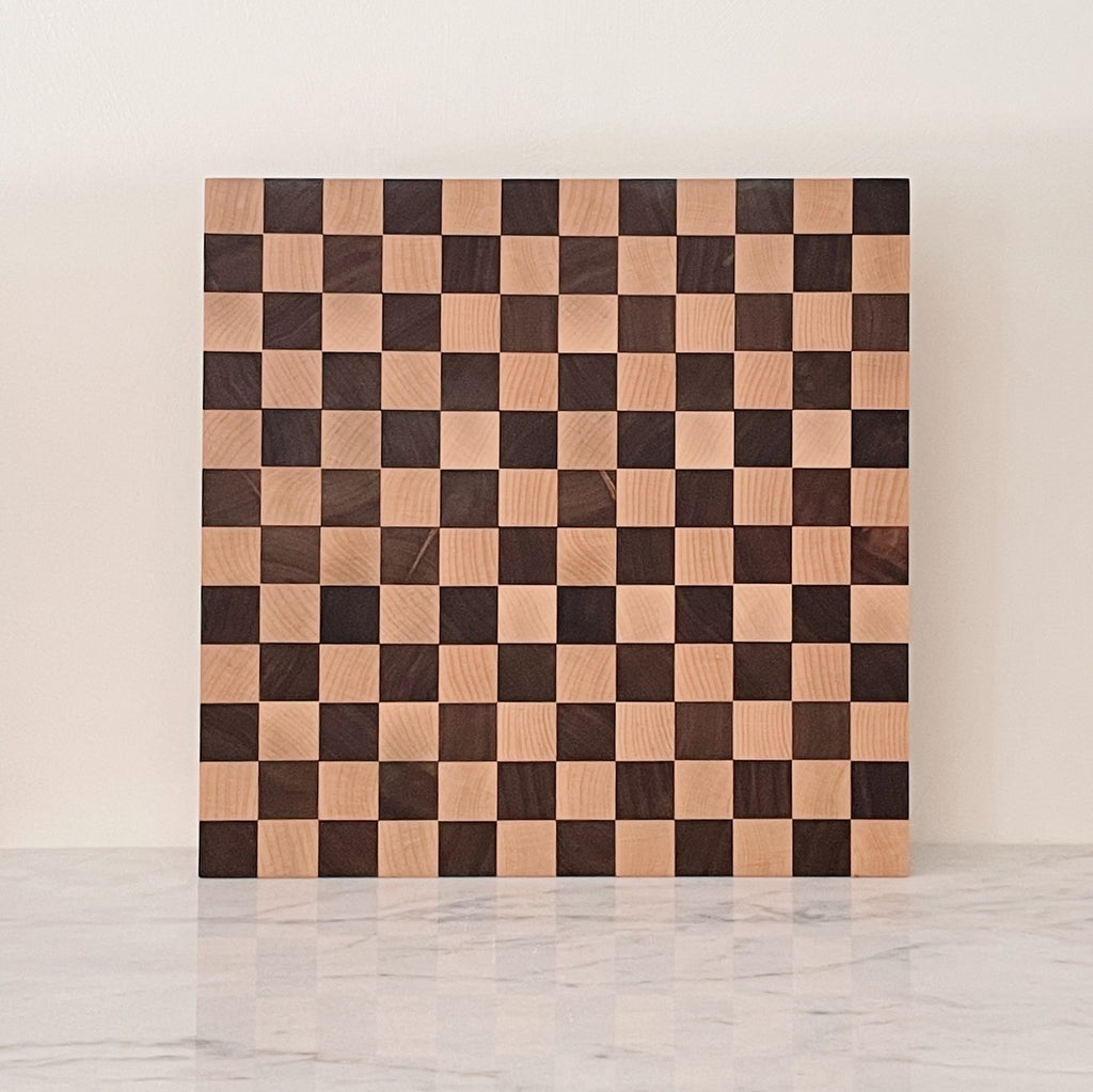 Maple & Walnut Checkered Butcher Block