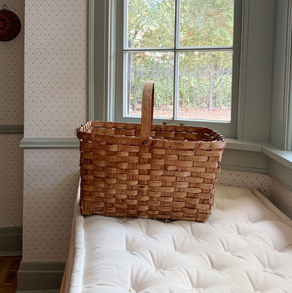 Vintage Grand Woven Basket