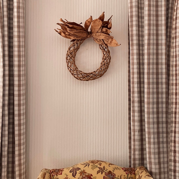 Corn Husk Paper Wreath