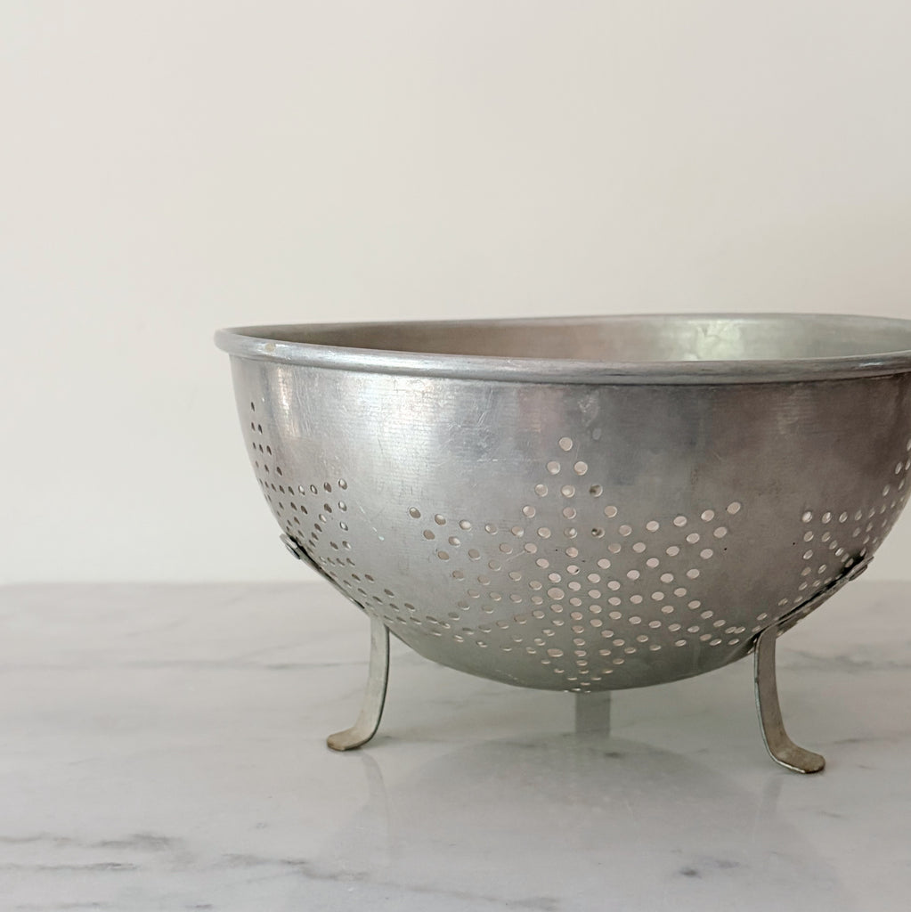 Vintage Tin Star Colander