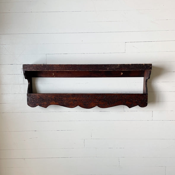 Handcrafted Wooden Plate Rack