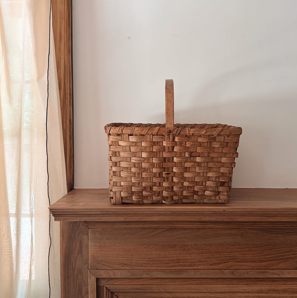 Vintage Grand Woven Basket