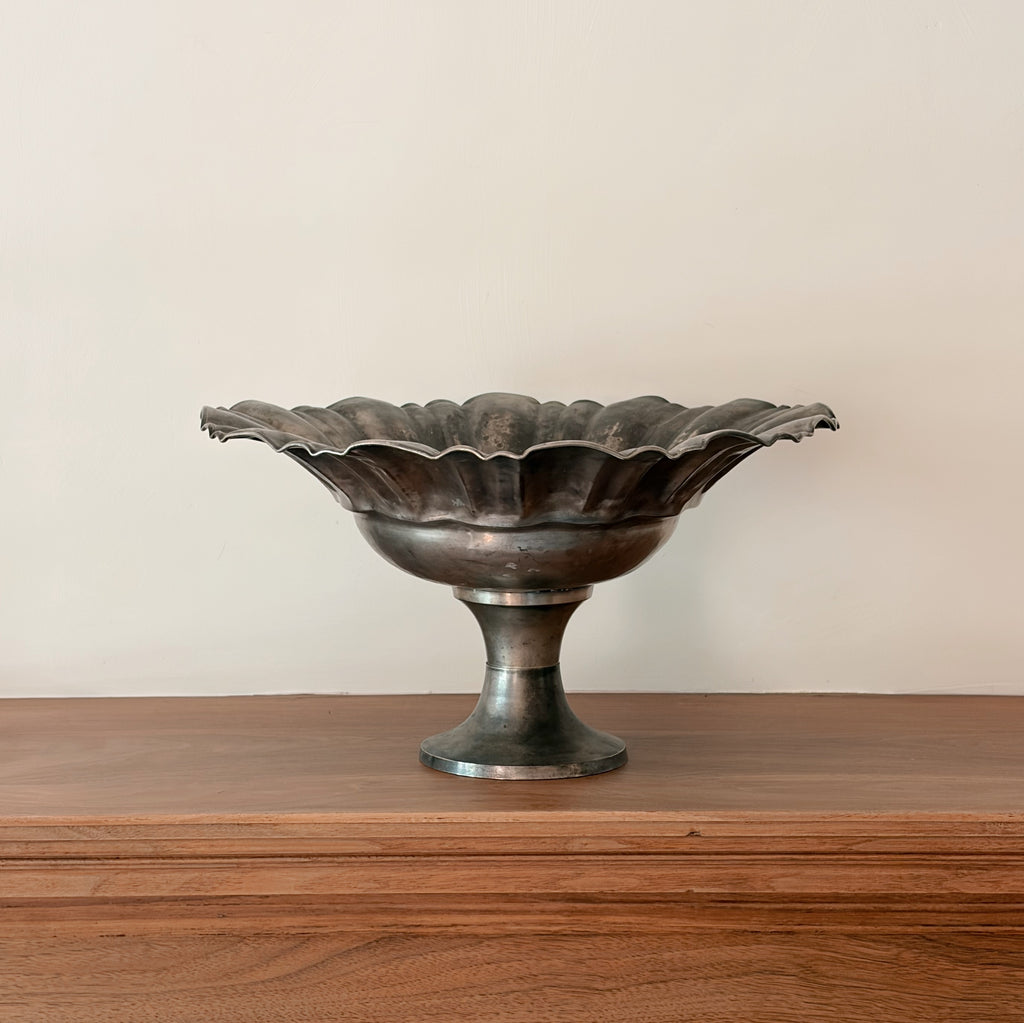 Fluted Pedestal Compote Bowl