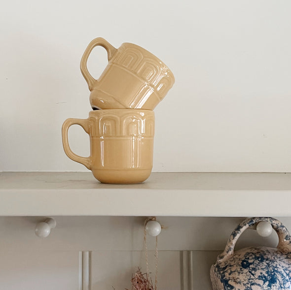 Cornsilk Italian Espresso Mugs