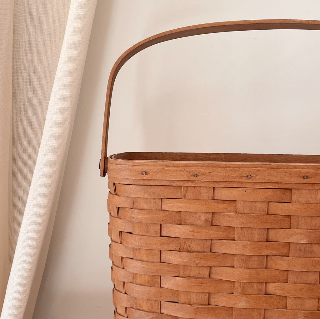 Handwoven Footed Longaberger Basket