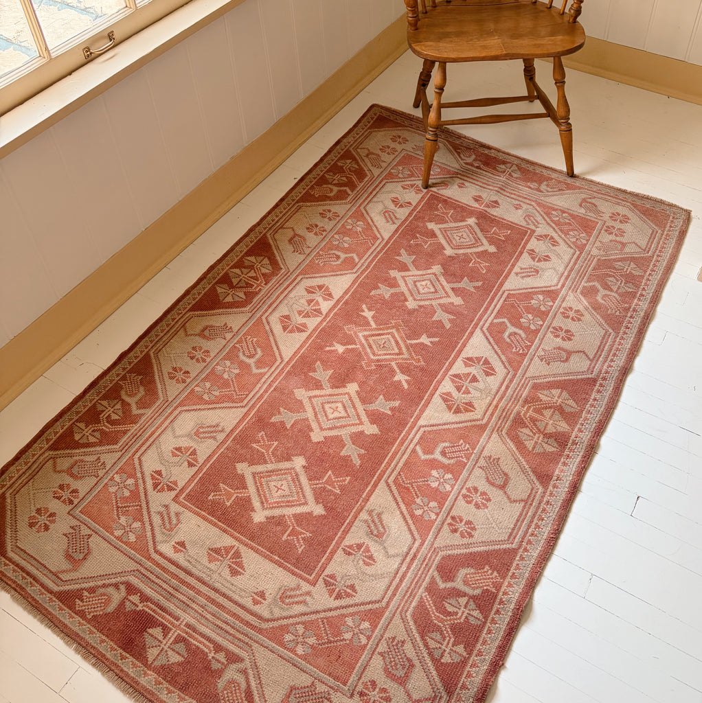 Vintage Anatolian Turkish Wool Area Rug