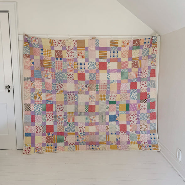 Cottage Garden Patchwork Grainsack Quilt