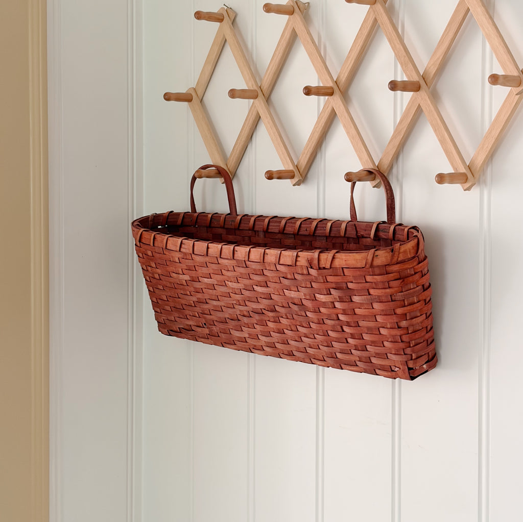 Long Woven Wall Basket