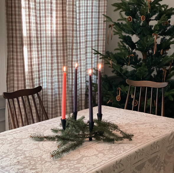 Iron Advent Ring with Beeswax Candles