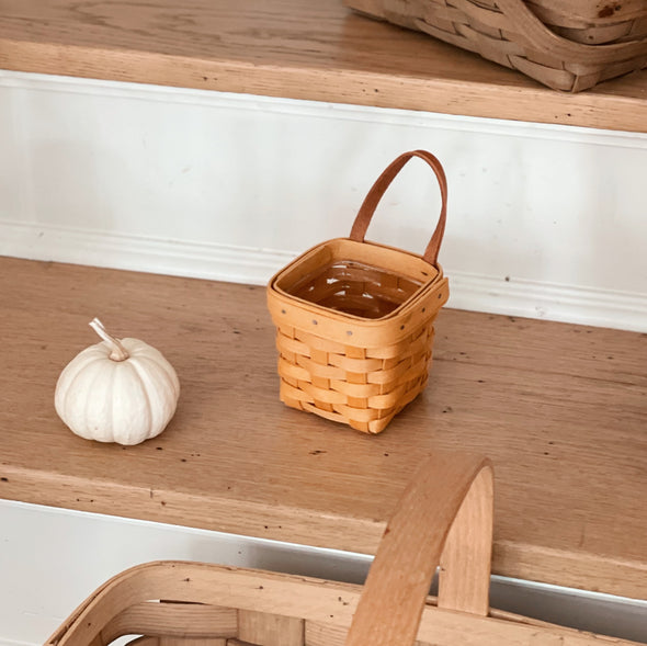 Handcrafted Petite Peg Basket