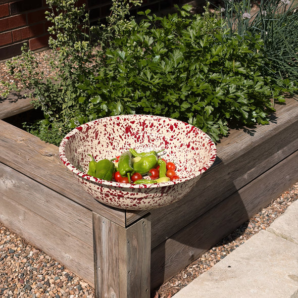 Splatter Enamelware Basin