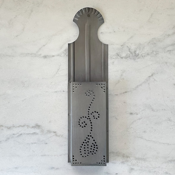 Colonial Tin Match Holder