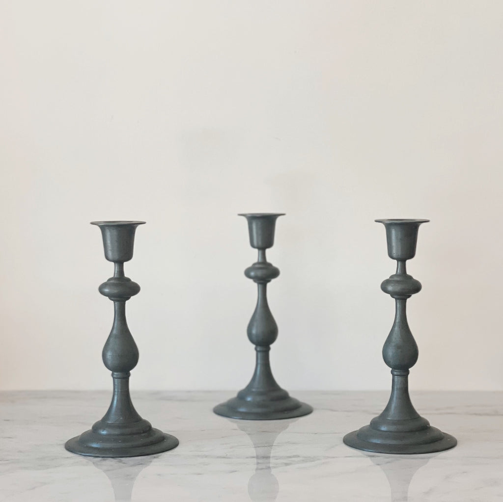 Pewter Candlestick