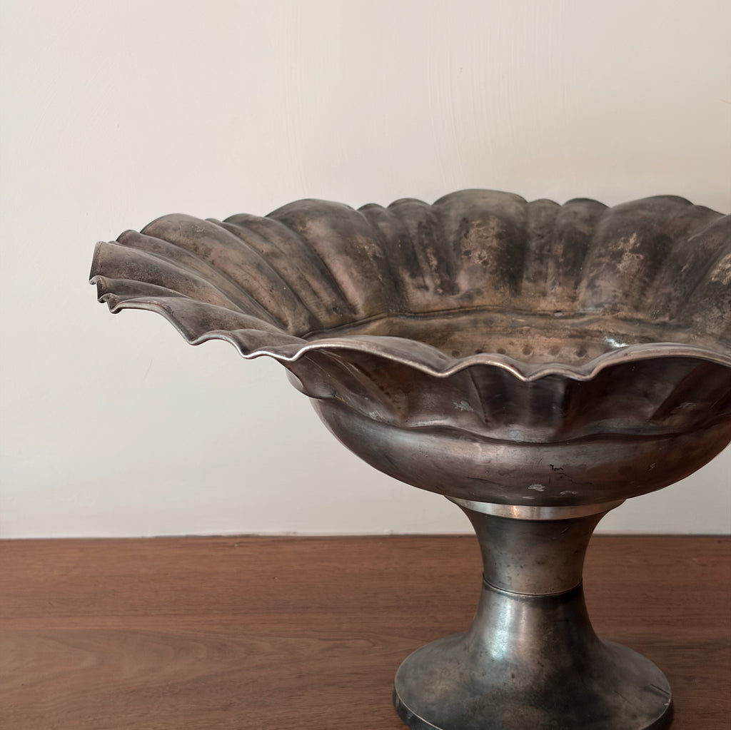 Fluted Pedestal Compote Bowl