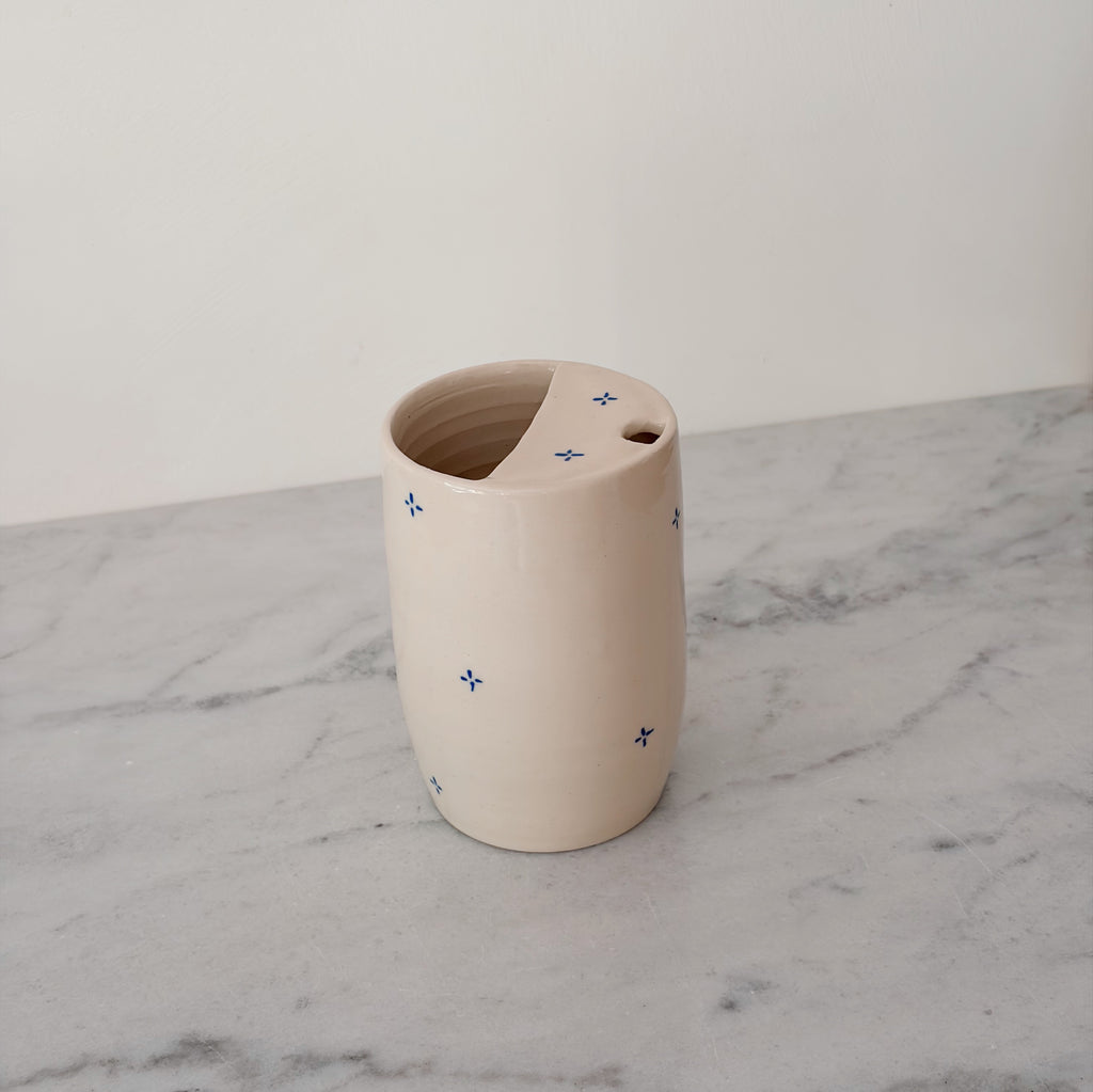 Ceramic Blue Star Travel Mug