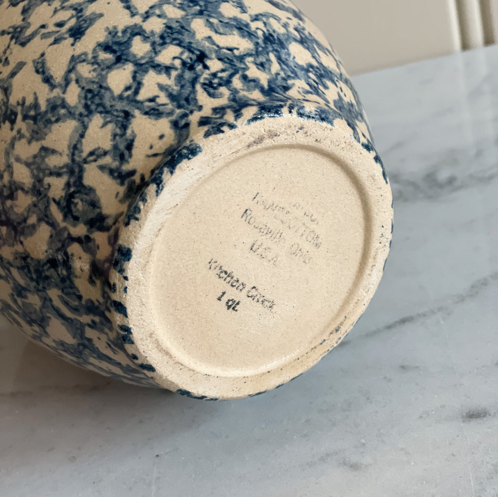 Roseville Pottery Spongeware Kitchen Vessel