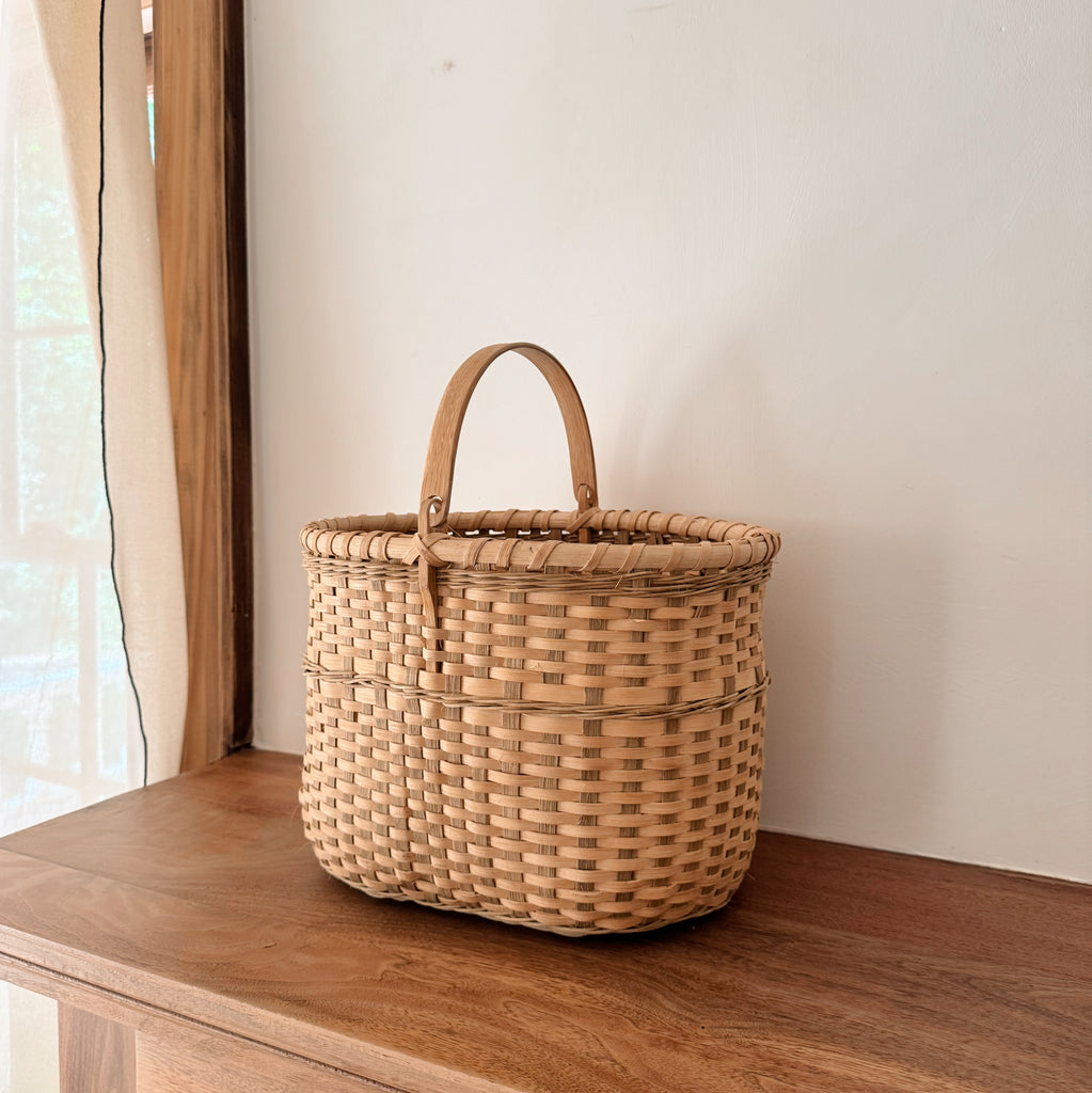 Handwoven Oak Field Basket