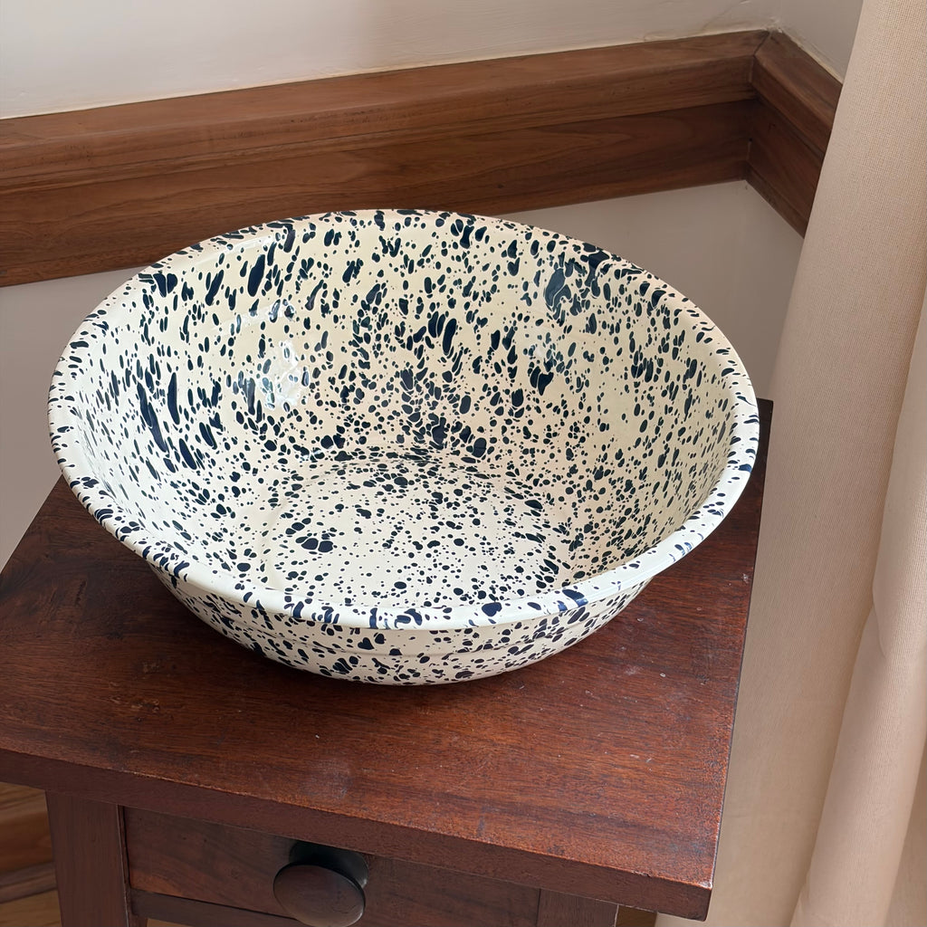 Splatter Enamelware Basin