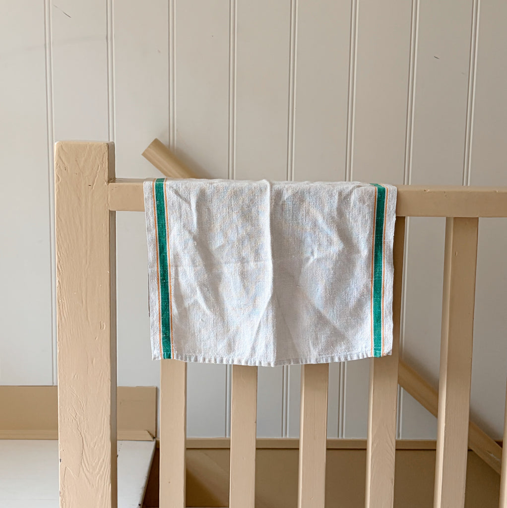 Vintage French Striped Tea Towel