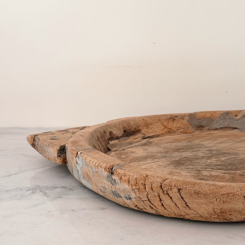 Vintage Handcrafted Wooden Tray