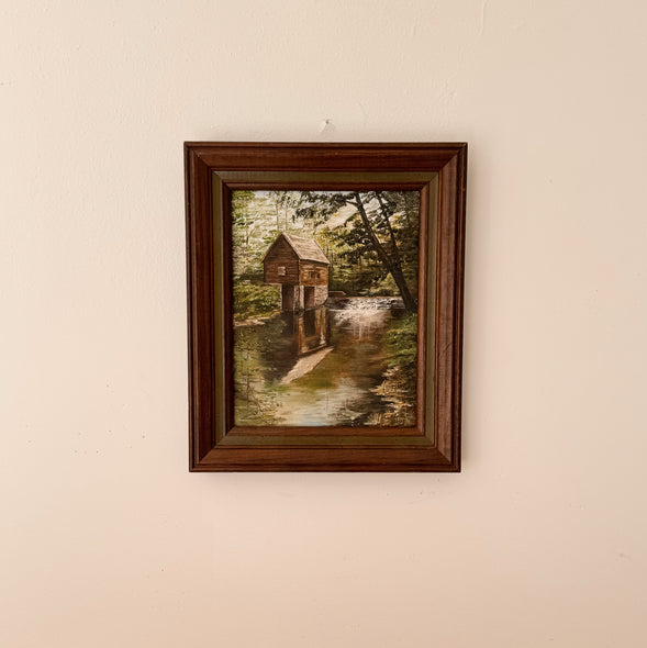 Framed Original Mill Painting