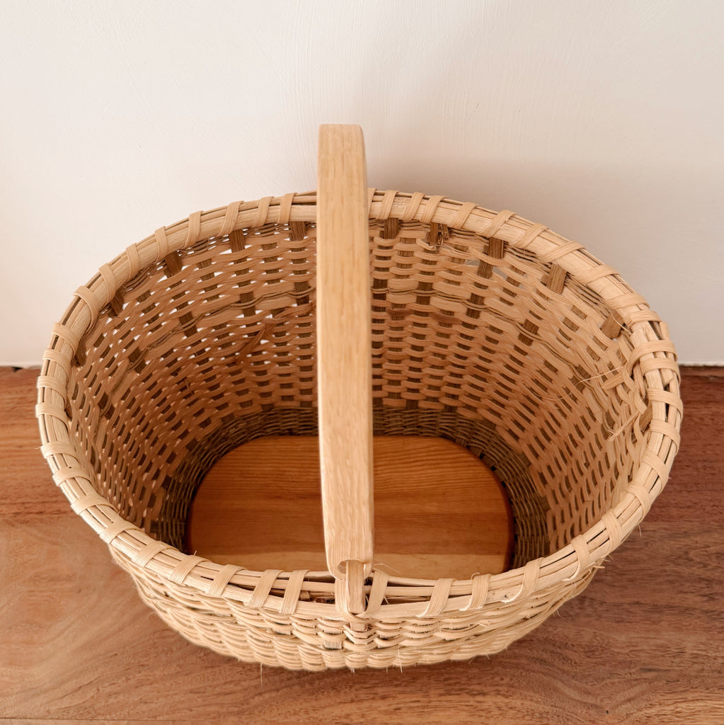 Handwoven Oak Field Basket
