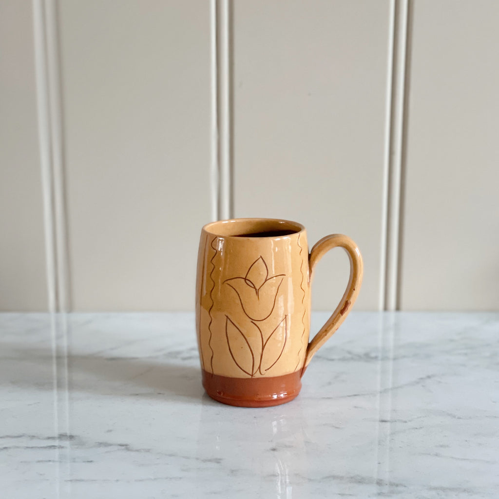 Colonial Williamsburg Slipware Tulip Mugs