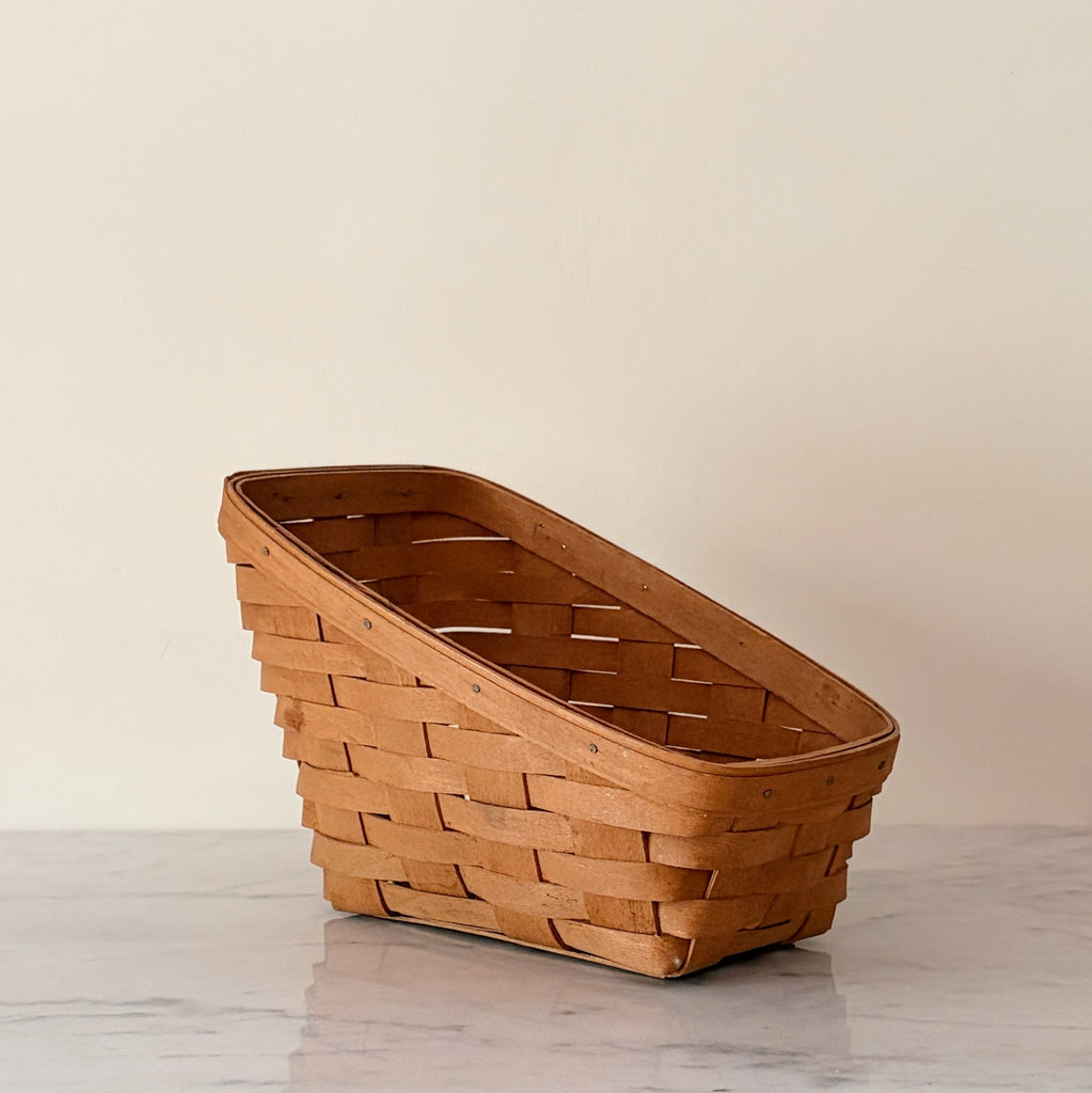 Handwoven Slope Basket