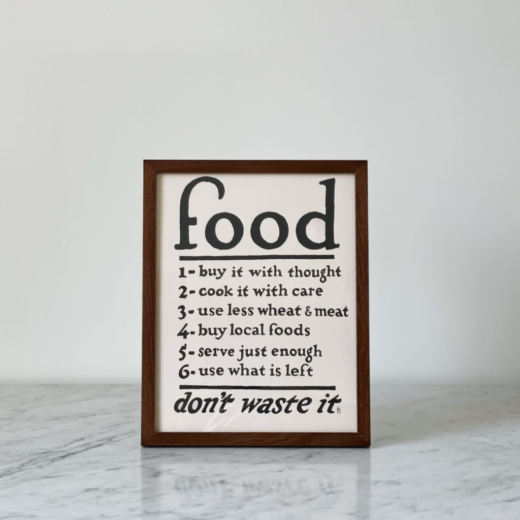 “Food, don’t waste it” Poster