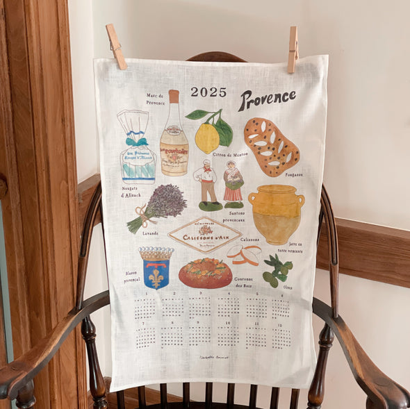 2025 Linen Calendar Kitchen Towel