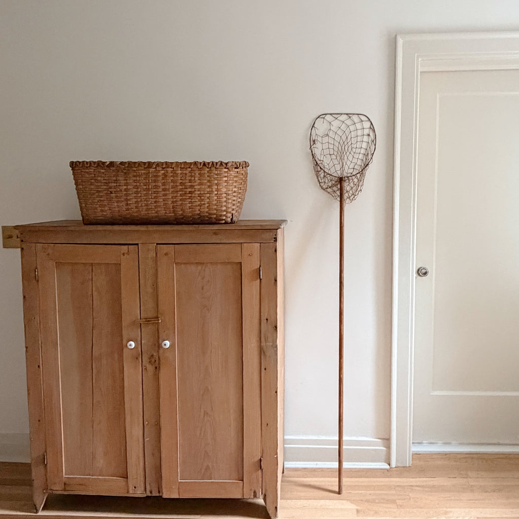 Long-Handled Vintage Fishing Net