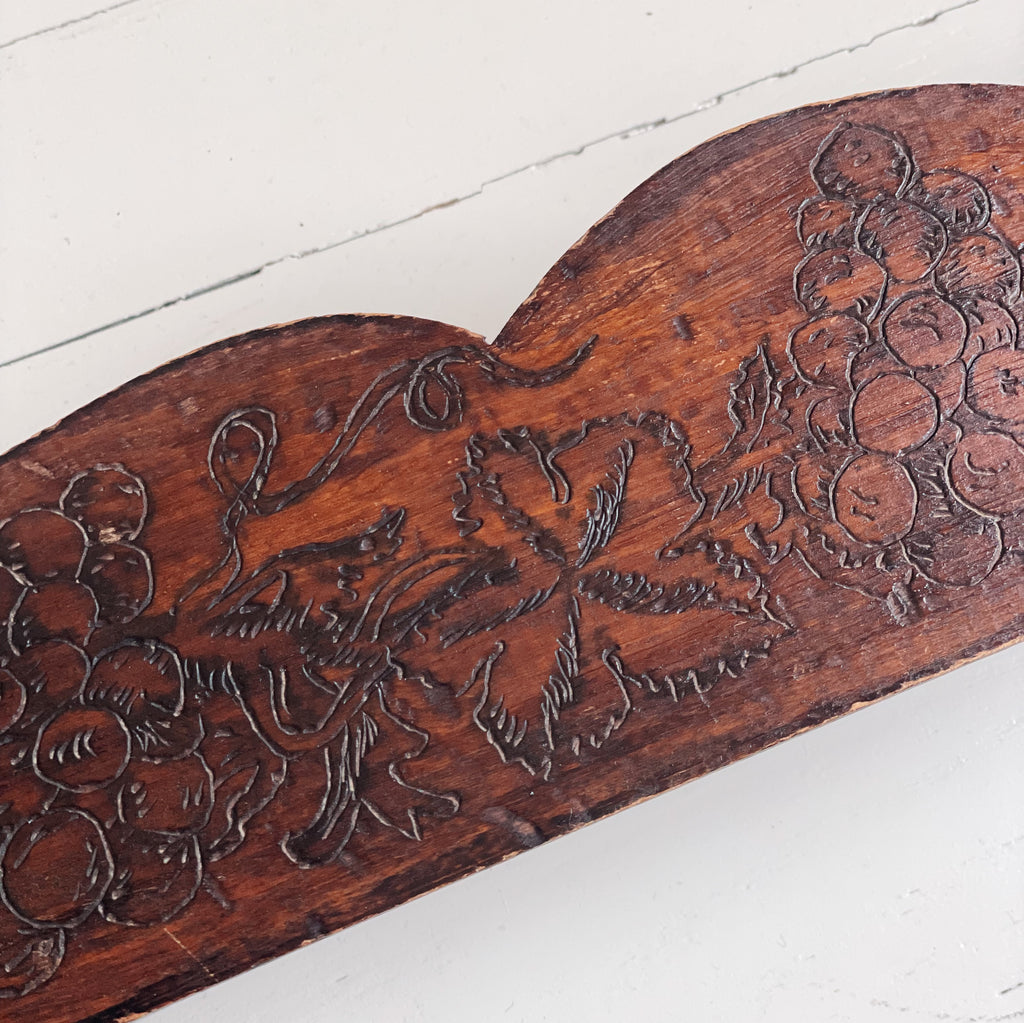 Handcrafted Wooden Plate Rack