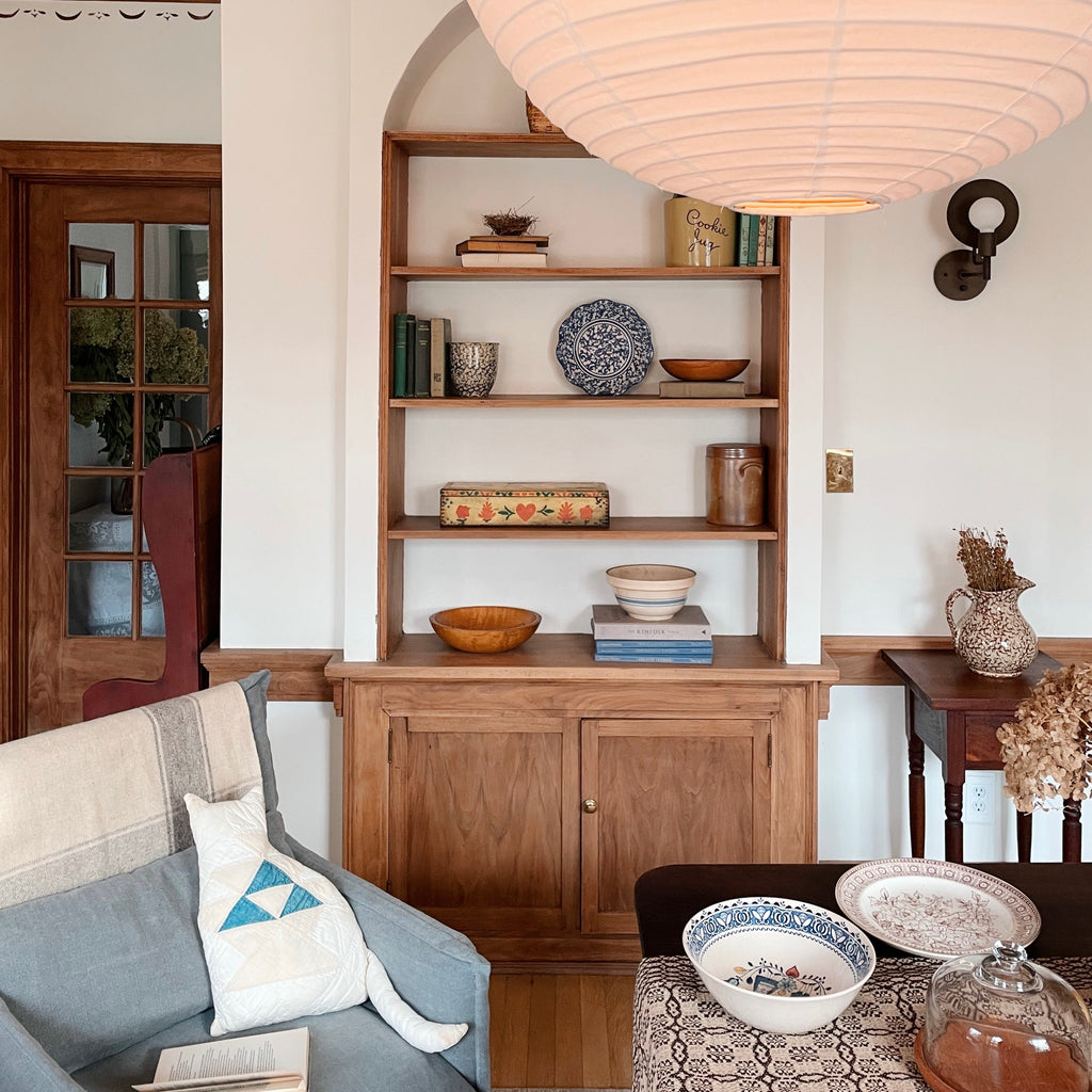 Vintage Chestnut Spongeware Pitcher