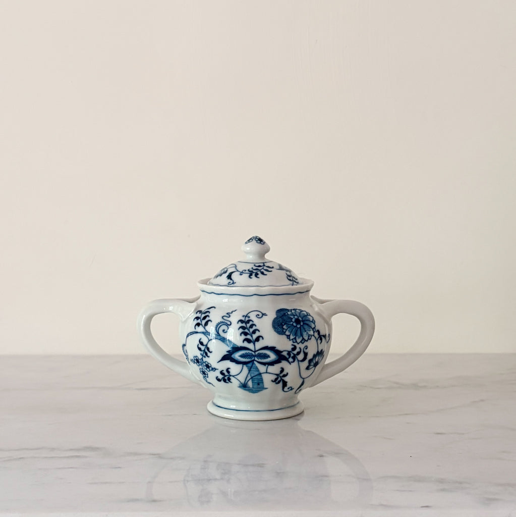 Blue Danube Creamer and Sugar Bowl