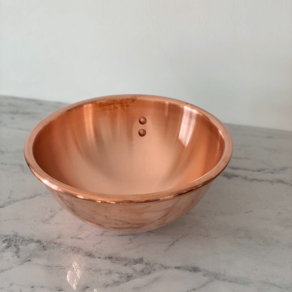 French Copper Mixing Bowl