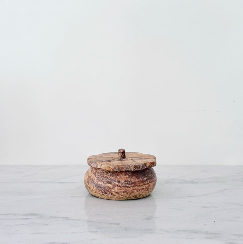 Travertine Trinket Box