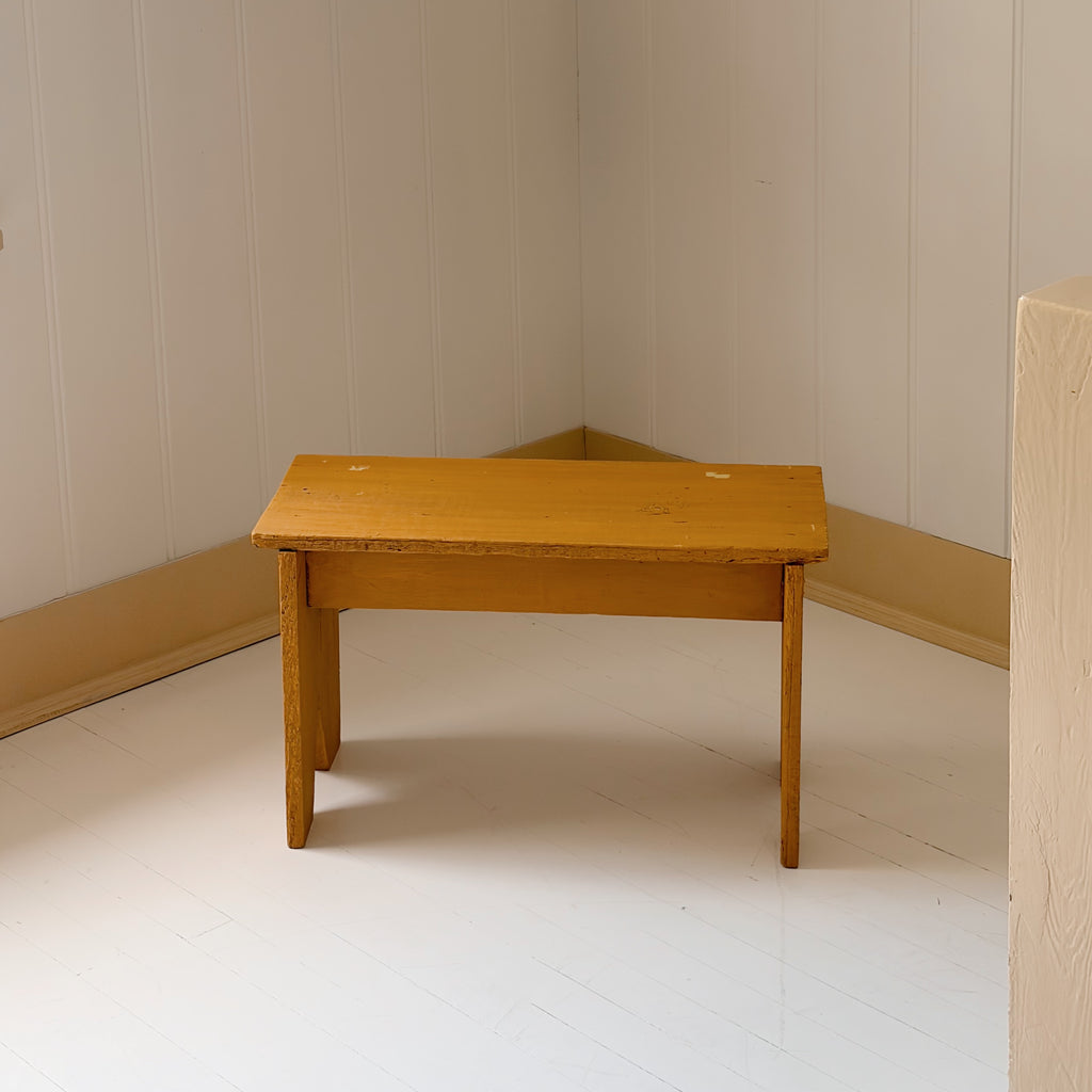 Primitive Ochre Handmade Bench