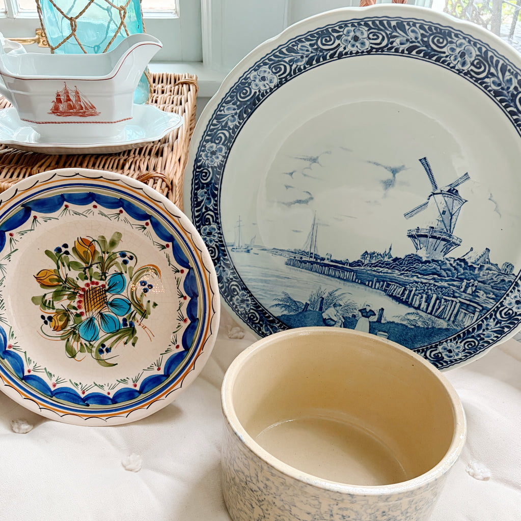 Grande Authentic Delft Ceramic Wall Platters
